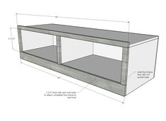 the measurements for an entertainment center with glass doors and shelves on each side, including one door