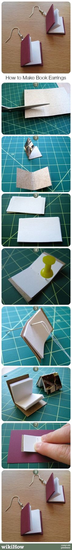 four different pictures showing how to make an origami book