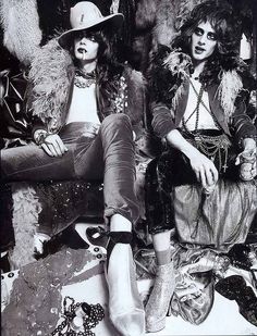 New York Dolls Glam Rock Party Decorations, 1970s Glam Rock, Men Embracing, New York Dolls, Louise Ebel