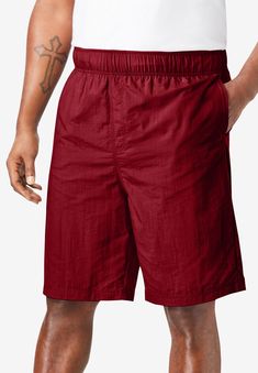 From beach to boardwalk, stay comfortable in classic 8" swim trunks from KS Island™ that have a secure yet relaxed fit and a soft mesh Flannel Shirt Dress, Liberty Blue, Mens Scrubs, Rich Burgundy, Muscle Shirts, Thermal Shirt, Swimsuits For All, Fun In The Sun, Chambray Shirt