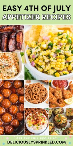 In search of party food ideas for your 4th of July menu? Check out these easy 4th of July appetizers for a crowd! From finger food to dips and more, these 4th of July appetizer recipes are sure to be a hit! July 4th Savory Food, 4th Of July Appetizers For A Crowd, 4th Of July Dips For Chips, 4th Of July Food Dips, 4th Of July Savory Appetizers, Easy 4th Of July Finger Food, Appetizers For Fourth Of July Party, Appetizer Recipes For 4th Of July, 4th Of July Food Appetizers Parties