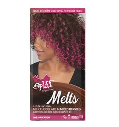 A box of Splat Hair Color's Melts Mixed Berries Hair Dye