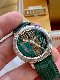 Bulova Accutron Tuning Folk Battery 214 Spaceview 1971 Mens Vintage Watch FOR SALE Watch Box