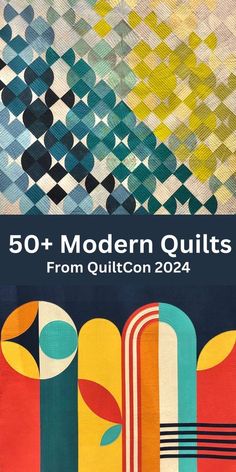 the cover of 50 modern quilts from quiltton