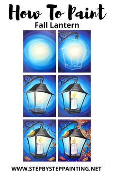 how to paint lanterns with step by step instructions