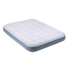 an air mattress is shown on a white background