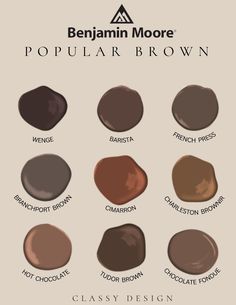 the different shades of brown for hair