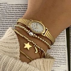 Pretty Stacks, Gold Girl, Wrist Jewelry, Dope Jewelry, Classy Jewelry