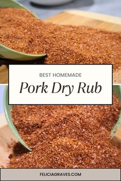 the best homemade pork dry rub recipe