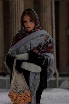 Russian Outfits, Fur Coat Fashion, Ice Ice Baby, Coat Fashion, Winter Outfit