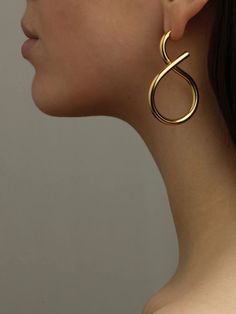 Unique Gold Earrings, Bold Gold Jewelry, Abstract Jewelry, Modern Jewellery, Bold Earrings, Bold Jewelry, Statement Jewellery, Classy Jewelry, Jewelry Lookbook