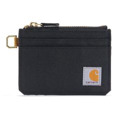 PRICES MAY VARY. Carhartt Women's Nylon Duck Zippered Card Keeper Wallet. Card keeper wallet that you can attach to a lanyard Pack light. You can throw this Carhartt card keeper onto a lanyard or hold it in your pocket like a wallet. It has just enough space for cards and cash with a zippered pocket that comes in handy for coins (lanyard not included) CORDURA 500-denier nylon with Rain Defender durable water repellent stands up to jobsite wear and tear as easily as it shrugs off a spilled drink Card Keeper, Rugged Leather, Carhartt Womens, Wrist Lanyard, Keychain Wallet, Pocket Wallet, Packing Light, Zipper Wallet, Coin Pouch