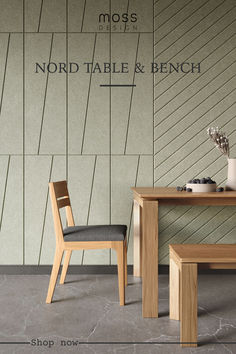 The Scandinavian-inspired Nord Table, crafted from premium solid oak, combines a distinctive rectilinear design with an elegantly floating tabletop made of two solid oak planks. Beveled edges and rounded corners add sophistication, making it a perfect centerpiece for gatherings.

At 86 inches, the Nord Table comfortably seats 8. Complete the look with the matching Nord Bench, which tucks neatly beneath the table when not in use, and the Nord Chair from our Nord series. Natural Kitchens, Organic Modern Aesthetic, Rectilinear Design, Contemporary Dining Room Furniture, Colorado Cabin, Floating Table, Craftsman Interior, Oak Planks, Contemporary Dining Room