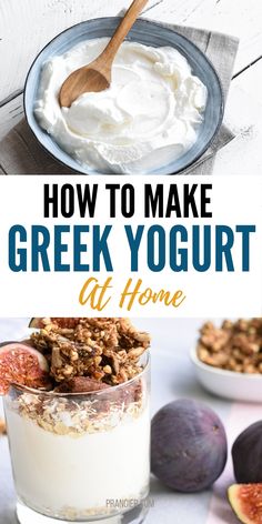 homemade greek yogurt Plain Greek Yogurt Recipes, Low Sugar Yogurt, Protein Yogurt, Yogurt Recipe, Healthy Yogurt