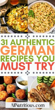 the cover of 31 authentic german recipes you must try by allnutritious com