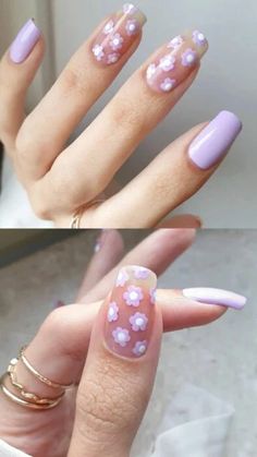 Girls Nail Designs, Hello Nails, Cute Gel Nails, Soft Nails, Short Acrylic Nails Designs, Pastel Nails, Girls Nails, Floral Nails