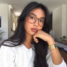 Brown Glasses, Glasses Makeup