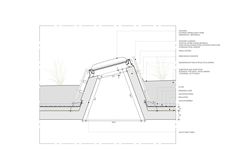 an architectural drawing shows the details of a roof and how it's made into a house