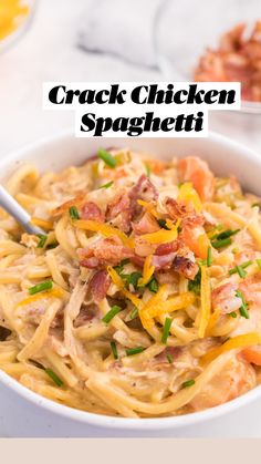 Easy Chicken And Noodles, Spaghetti Chicken, Chicken Spaghetti Recipe, Ham Pasta, Homemade Pasta Recipe, Chicken Spaghetti Recipes, Spaghetti Recipe, Chicken Spaghetti, Pasta Sauce Recipes