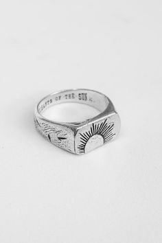 The Envy - Rings - Merchants Of The Sun Sun And Moon Rings, Crescent Moon Ring, Celestial Ring, Pinky Ring