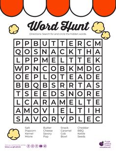 the word hunt is an activity for children to practice their spelling skills