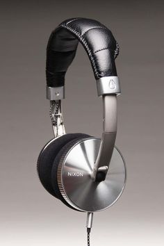 an image of headphones that are on display