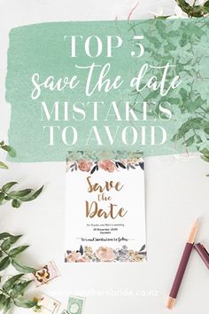 the top 5 save the date items to avoid