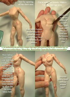 the instructions for how to make a female mannequin with fake legs and hands