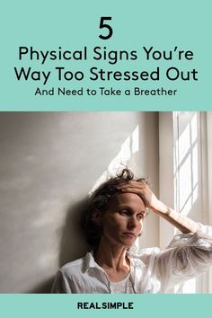 5 Physical Signs You're Way Too Stressed Out and Need to Take a Breather | If we don’t take the occasional breather, we’re destined to get so stressed out that we get to the point where it’s hard to function.  Here are five physical signs that your body is way too stressed out-and you may need to find new ways to relax.  #healthyliving #wellness #mentalhealth #stressmanagement #realsimple Social Circles, Mental Health Day, Perfect Storm, Hormone Levels, Muscle Aches, Ways To Relax