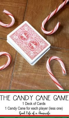 the candy cane game is an easy and fun way to play with your kids this holiday season