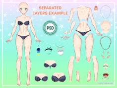 Vtuber Model Base, Model Vtuber, Vtuber Assets, Base Anime, V Model, Body Base, Digital Painting Tutorials, Art Base