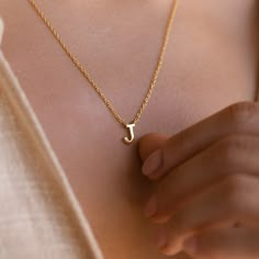 Dainty Initial Necklace by Caitlyn Minimalist Custom Letter - Etsy I Want To Wear His Initials On A Chain, Caitlyn Minimalist, Letter Necklace Silver, Dainty Initial Necklace, Custom Pendant, Gold Letter Necklace, Couple Things, Stylish Necklace, Custom Pendants