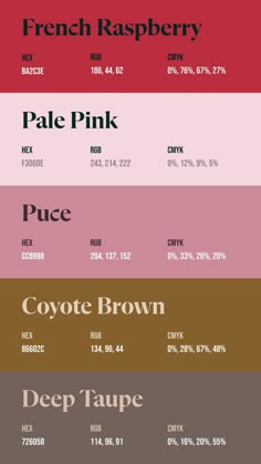 Colors:
BA2C3E ° F3D6DE ° CC8998 ° 86602C ° 72605B Bakery Color Palette, Color Palette 2024, Pantone Palette, House Color Palettes