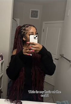 Peekaboo Braids Hairstyle Ideas, Knotless Braids Half Up Half Down, Half Up Half Down Box Braids, Bow With Braids, Peekaboo Braids With Curls, Medium Sized Braids, Wrapped Braids, Knotless Braid Hairstyles, Black Hair Protective Styles