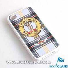 a cell phone case with a tartan design on the front and back cover that says beat the bell