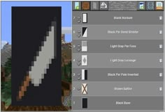 an image of a computer screen with the text block structure in minecraft, which appears to be black and white