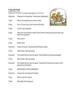 the frog and toad worksheet is shown in this image, it has two words on