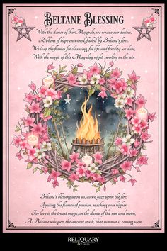 Discover the captivating world of Beltane with our Book of Shadows beautifully illustrated Beltane ritual pages, as well as Beltane correspondences and blank printable pages, allowing you to create a personalised spiritual record. Beltane Traditions, Beltane Ritual