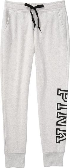 Victoria secret pink Ladies Joggers, Sweatpants Fit, Cute Sweats, Joggers For Women, Pink Joggers, Black Sweats, Pink Daisy, Full Coverage Bra