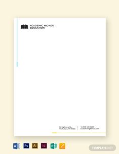 a letterhead for a teacher's education