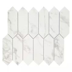 white marble hexagonal tiles