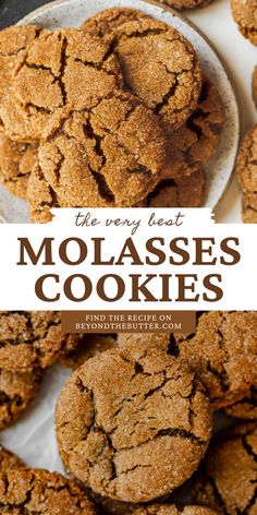 the very best molassses cookies recipe