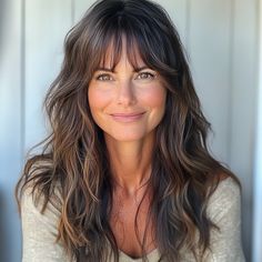 capecod8999 A pretty 45 year old woman with Beachy Waves with e8f59839 a81b 4957 bb9a 3a1f16ba7d6f 2 Long Natural Wavy Hair With Bangs, Bangs With Beach Waves, Long Beachy Waves Hair, 45 Years Old Women, Long Layered Hair Wavy, Beachy Haircut, Beach Waves Long Hair, Long Layered Hair With Bangs, Wavy Bob Long