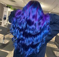 Cool Toned Hair, Cool Tone Hair Colors, Dark Teal Hair, Balyage Long Hair, Blue Purple Hair, Hidden Hair Color, Toned Hair, Wild Hair Color, Dyed Hair Pastel