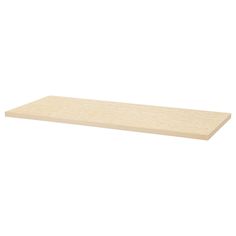 a wooden shelf on a white background