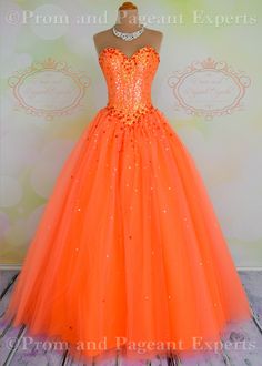 Orange Gown, Neon Prom Dresses, Grad Dresses Long, Party Dress Inspiration, Orange Prom Dresses, Park Ideas