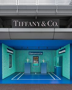 tiffany & co store front with blue tiles