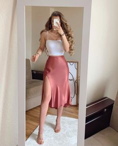 Chique Outfits, Brunch Outfit, Looks Chic, Maxi Skirts, Trend Fashion, Date Outfits, 가을 패션, Fancy Outfits, Girly Outfits