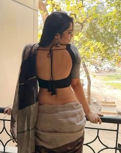 Backless Blouse Designs, Blouse Design Images, Glamour Photo, Saree Blouse Designs Latest, Unique Blouse