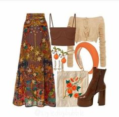 Gemini Venus Outfits Aesthetic, 2000 Runway, Hozier Concert, 70s Y2k, Happy Outfit, Hippie Chic Fashion, Hippy Style